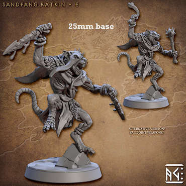 Sandfang Ratkin: Sculpt E (Male Ratkin Assassin) (Online Order Only)
