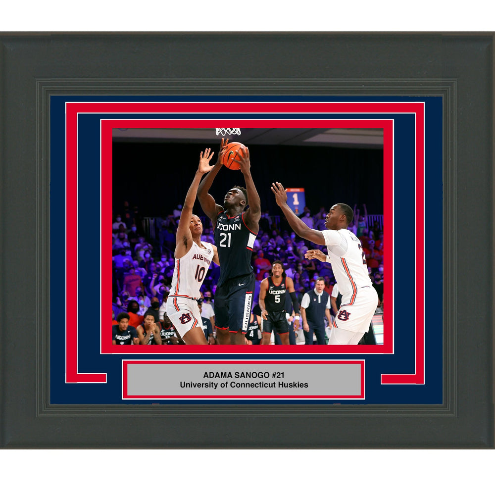 Framed Adama Sanogo University of Connecticut 10x8 NCAA Basketball Photo (ONLINE ORDER ONLY)