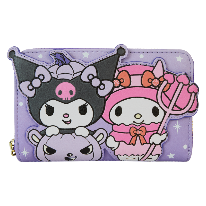 Sanrio Kuromi & My Melody Glow Zip Around Wallet by LoungeFly (Online Order Only)