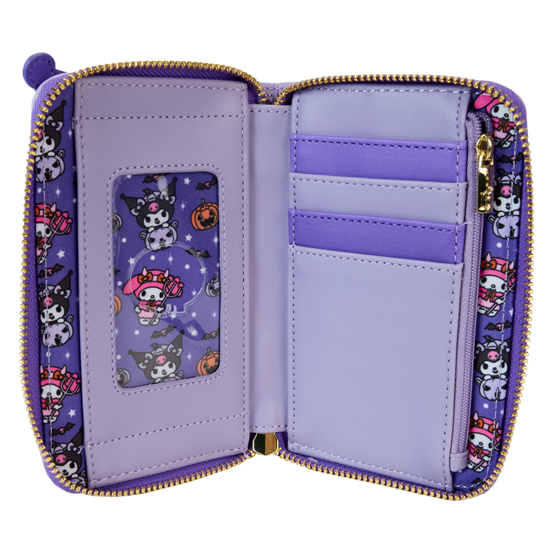 Sanrio Kuromi & My Melody Glow Zip Around Wallet by LoungeFly (Online Order Only)