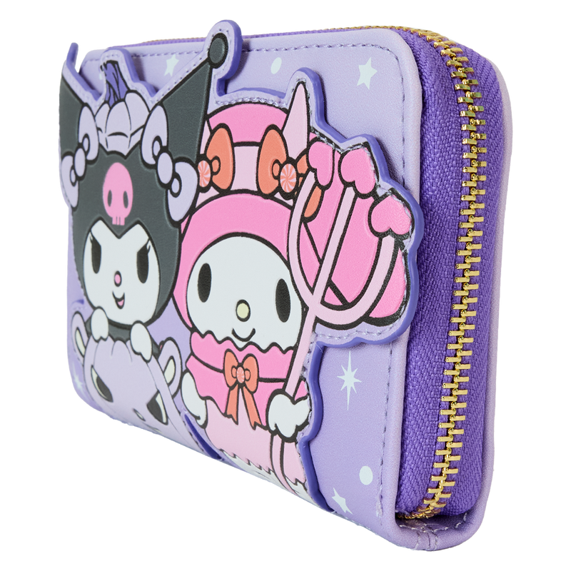 Sanrio Kuromi & My Melody Glow Zip Around Wallet by LoungeFly (Online Order Only)