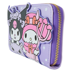 Sanrio Kuromi & My Melody Glow Zip Around Wallet by LoungeFly (Online Order Only)