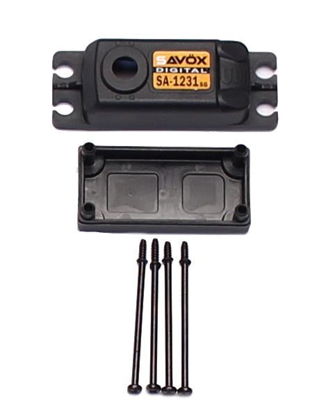 Savox Top and Bottom Servo Case with 4 Screws for SA1231SG (ONLINE ORDER ONLY)