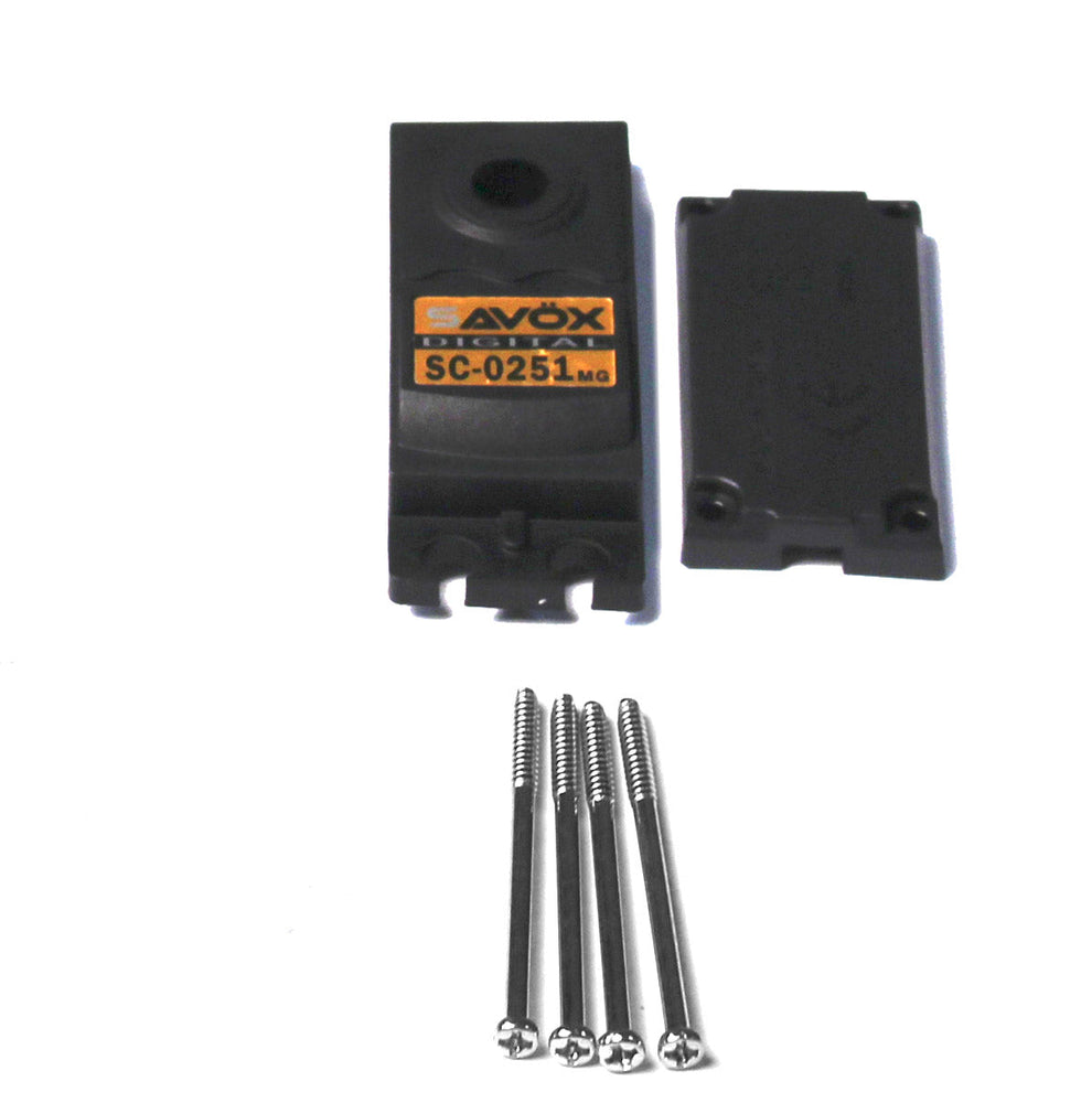 Savox TOP & BOTTOM SERVO CASE WITH 4 SCREWS (ONLINE ORDER ONLY)