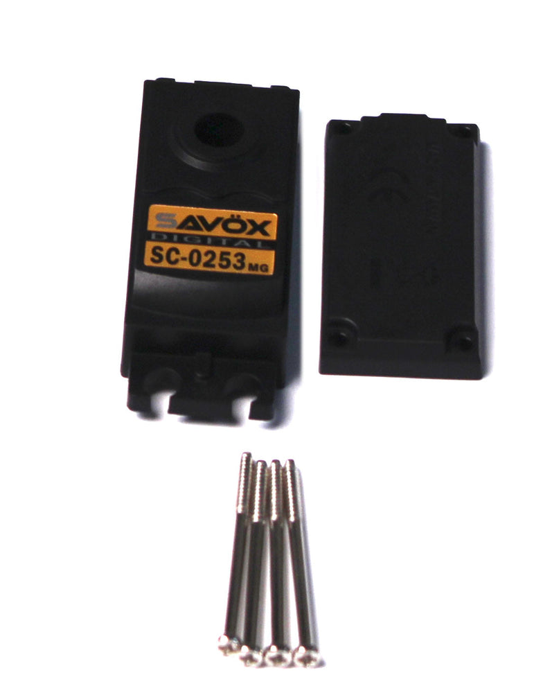 Savox TOP & BOTTOM SERVO CASE WITH 4 SCREWS SC0253MG (ONLINE ORDER ONLY)