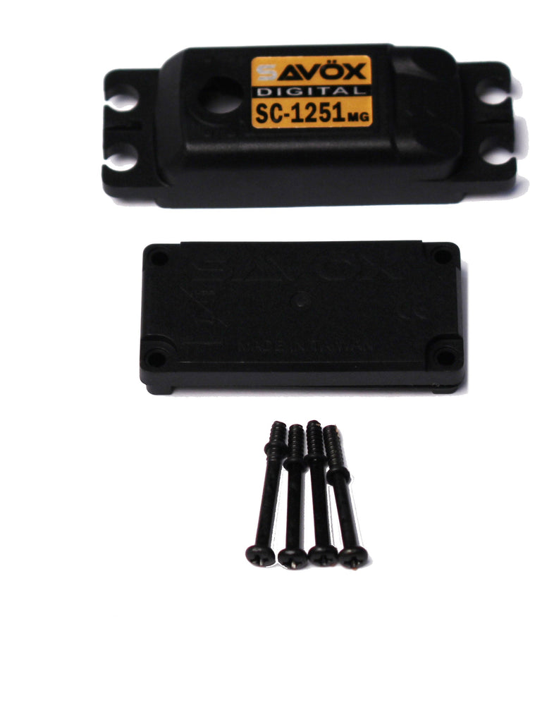 Savox Top & Bottom Servo Case with 4 Screws for SC1251MG (ONLINE ORDER ONLY)