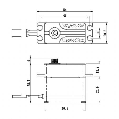 Savox High Voltage Brushless Steel Gear Monster Torque Servo with SB2280SG (ONLINE ORDER ONLY)