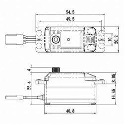 Savox Low Profile Digital Servo 0.09sec / 125oz @ 6V (ONLINE ORDER ONLY)