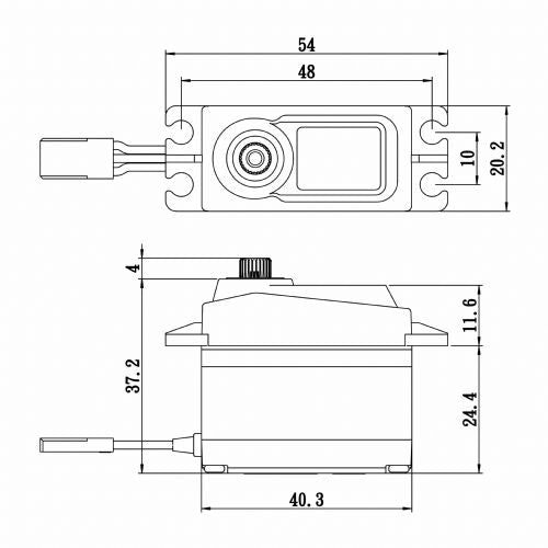 Savox 1/10 Standard Size Coreless Digital Servo Soft Start 6V (ONLINE ORDER ONLY)