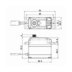 Savox 1/8 Scale High Torque Digital Large Scale Servo 7.4V (ONLINE ORDER ONLY)