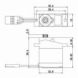 Savox Micro Digital Metal Gear Servo Soft Start .13/54 @6V (ONLINE ORDER ONLY)