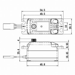 Savox SV1254MGP Plus Low-Profile HV Coreless Servo - Racing Performance | SSR