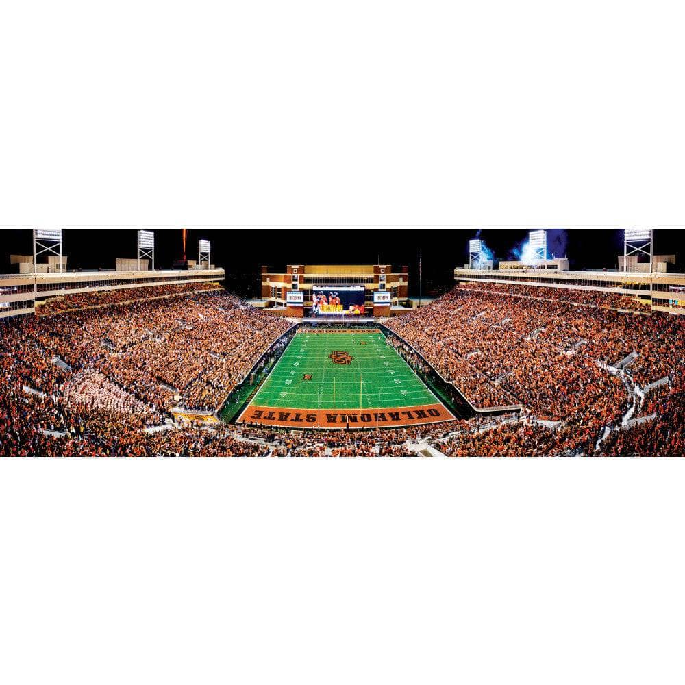 Oklahoma State Cowboys - 1000 Piece Panoramic Jigsaw Puzzle - End View (ONLINE ORDER ONLY)