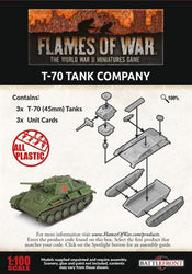 Flames of War: Soviet T-70 Tank Company (Late War) (ONLINE ORDER ONLY)