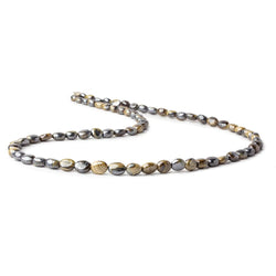 Schalenblende plain nuggets 17.5 inch 72 beads 4.5x4mm-7.5x5mm AA rare (ONLINE ORDER ONLY)