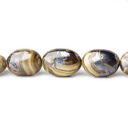 Schalenblende plain nuggets 19.5 inch 44 beads 7.5x5.5-16x11mm AA rare (ONLINE ORDER ONLY)