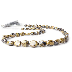 Schalenblende plain nuggets 19.5 inch 47 beads 8x6-15x12.5mm AA rare (ONLINE ORDER ONLY)