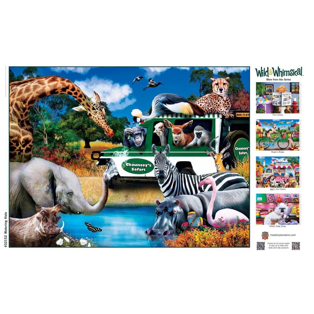 Wild & Whimsical - Watering Hole 300 Piece EZ Grip Jigsaw Puzzle