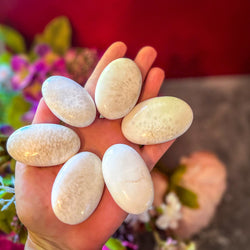 Scolecite Palmstones, Polished Scolecite (ONLINE ORDER ONLY)