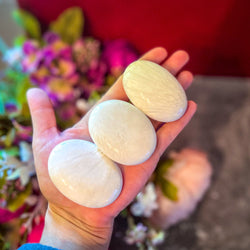 Scolecite Palmstones, Polished Scolecite (ONLINE ORDER ONLY)