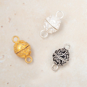 11mm Victorian Swag Design Magnetic Clasp 1 piece (ONLINE ORDER ONLY)