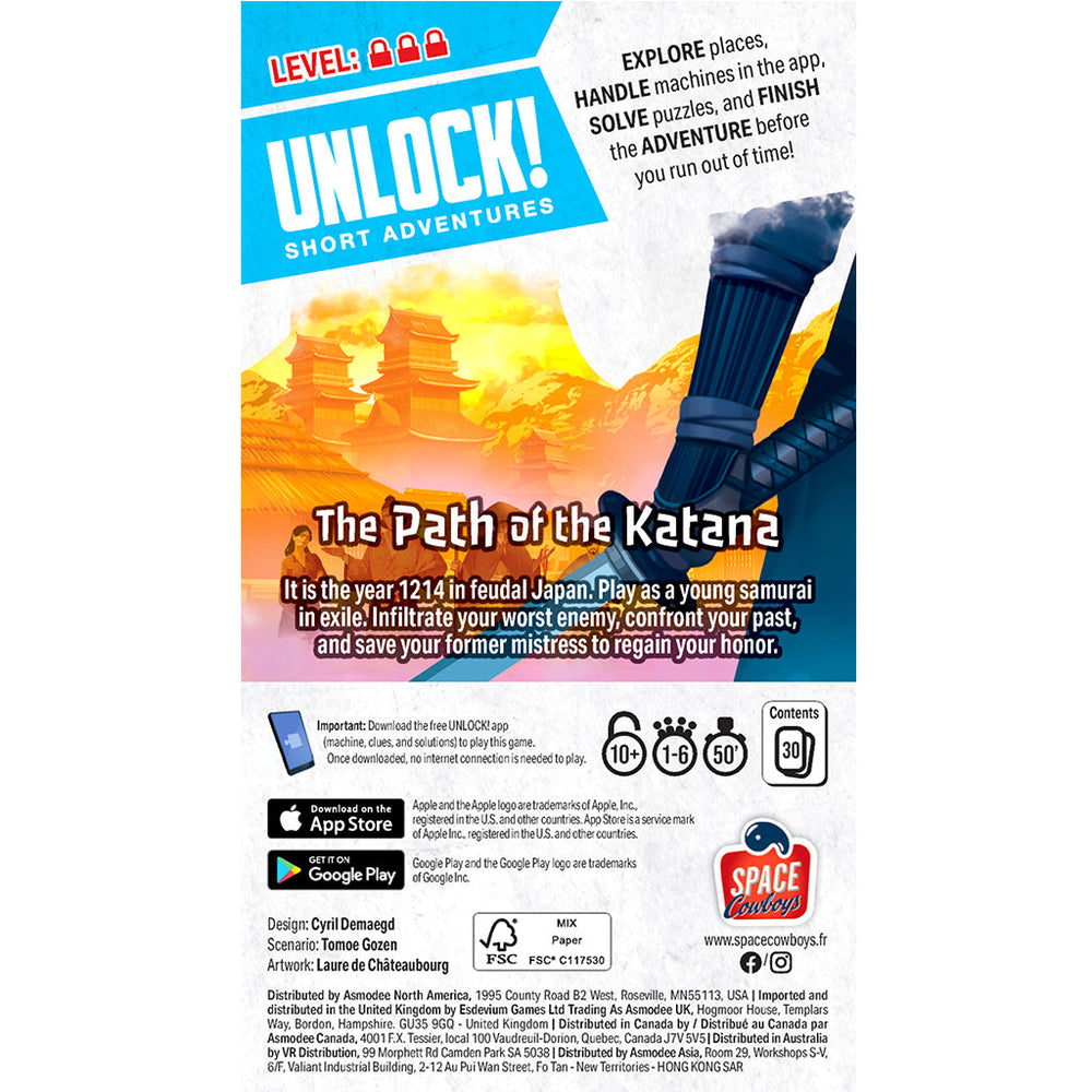 UNLOCK! Short Adventures: The Path of the Katana (ONLINE ORDER ONLY)