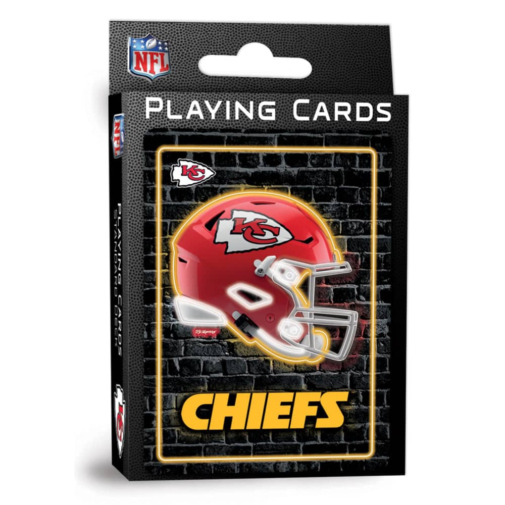 Kansas City Chiefs Neon-Styled Playing Cards - 54 Card Deck (ONLINE ORDER ONLY)