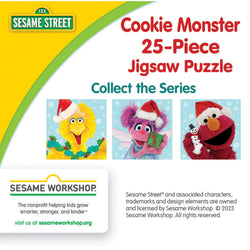 Sesame Street Holiday - Cookie Monster 25 Piece Jigsaw Puzzle (ONLINE ORDER ONLY)