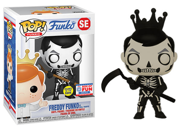 Freddy Funko as Skull Trooper (Glow in the Dark) SE - 2021 Funko Fundays Box of Fun/1000 Made [light damage] (Online Order Only)