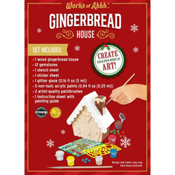Gingerbread House Wood Paint Set