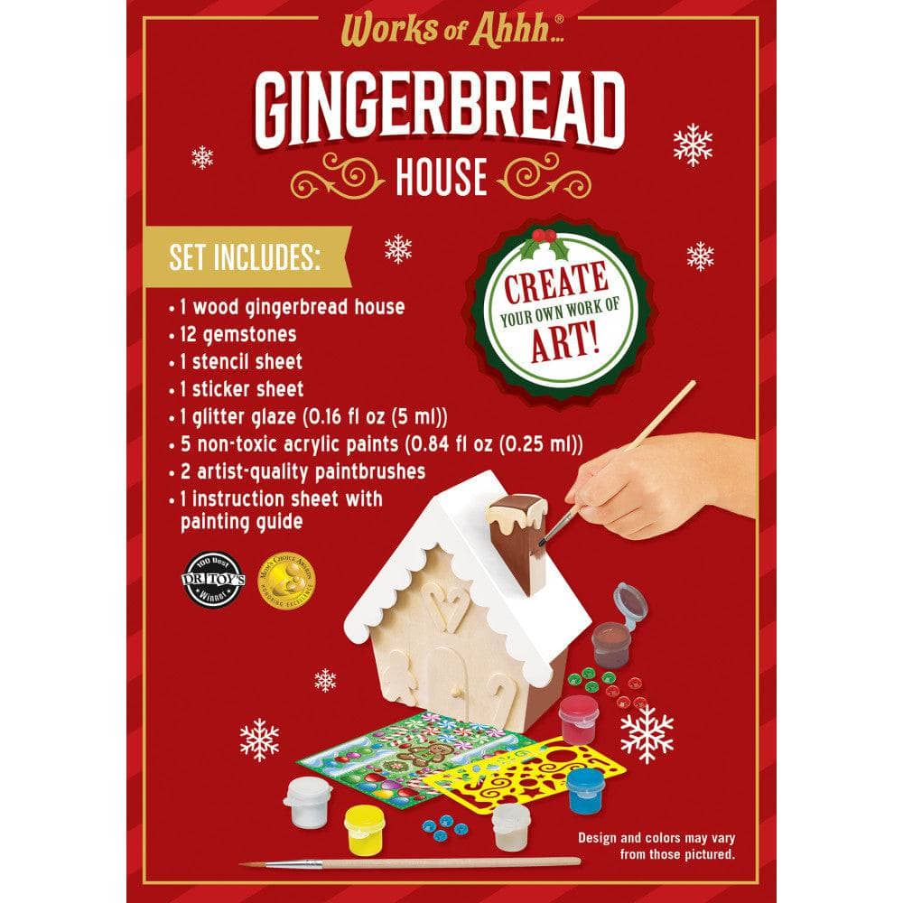 Gingerbread House Wood Paint Set (ONLINE ORDER ONLY)
