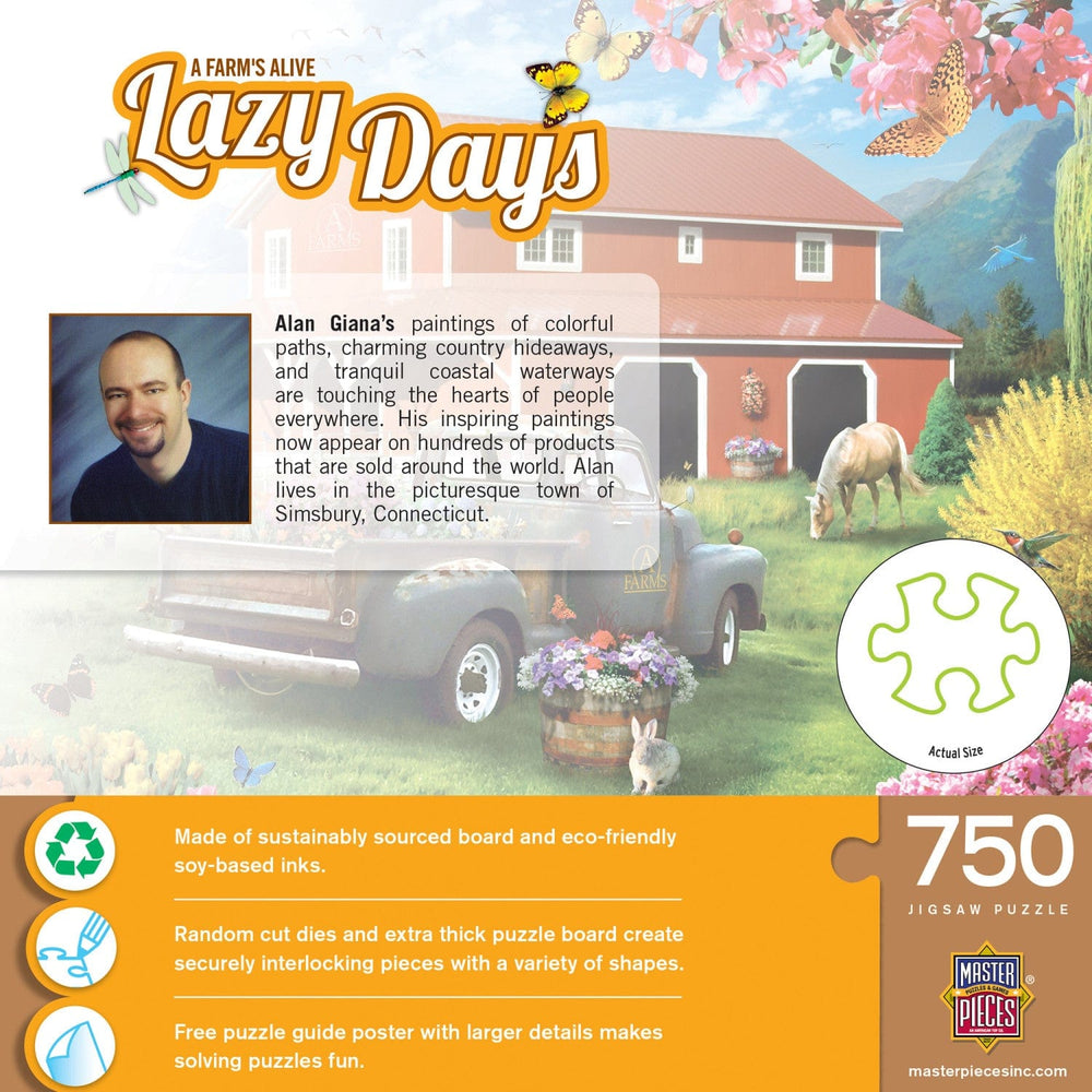 Lazy Days - A Farm's Alive 750 Piece Jigsaw Puzzle (ONLINE ORDER ONLY)