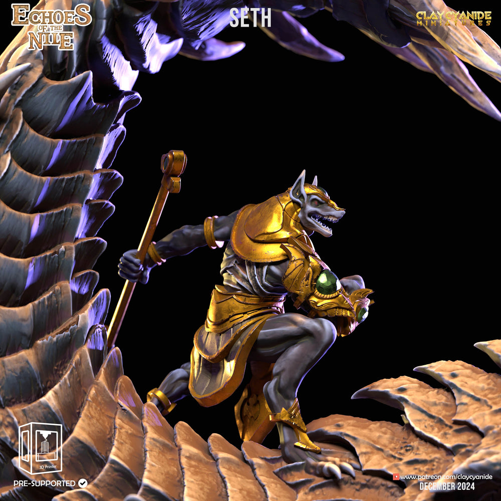 3D Printed Clay Cyanide Seth Giant Scorpion 28 32 mm D&D (Online Only)