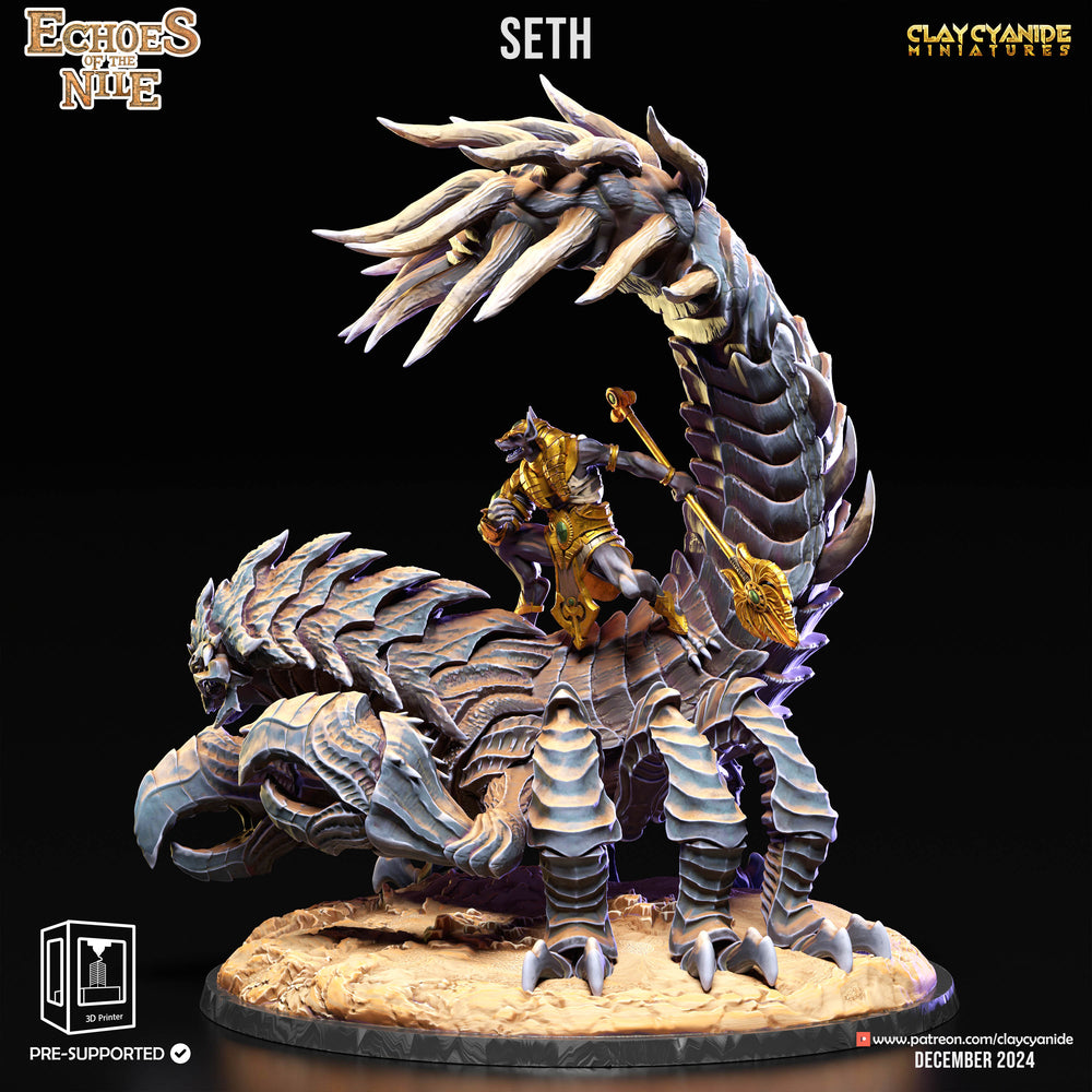 3D Printed Clay Cyanide Seth Giant Scorpion 28 32 mm D&D (Online Only)