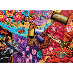 Quilted - Patchwork Gardens 1000 Piece Jigsaw Puzzle