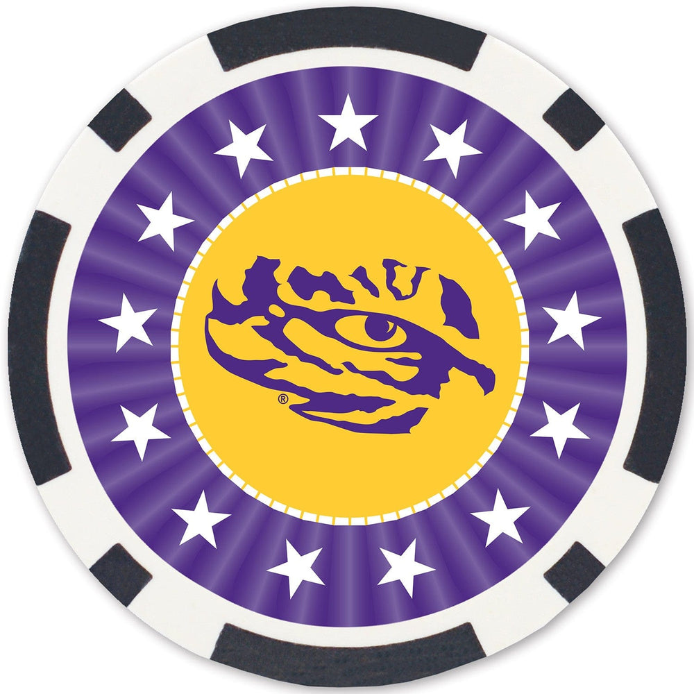 LSU Tigers 100 Piece Poker Chips (ONLINE ORDER ONLY)
