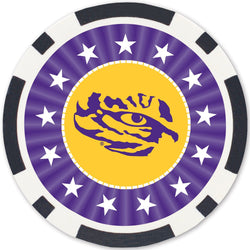 LSU Tigers 100 Piece Poker Chips (ONLINE ORDER ONLY)