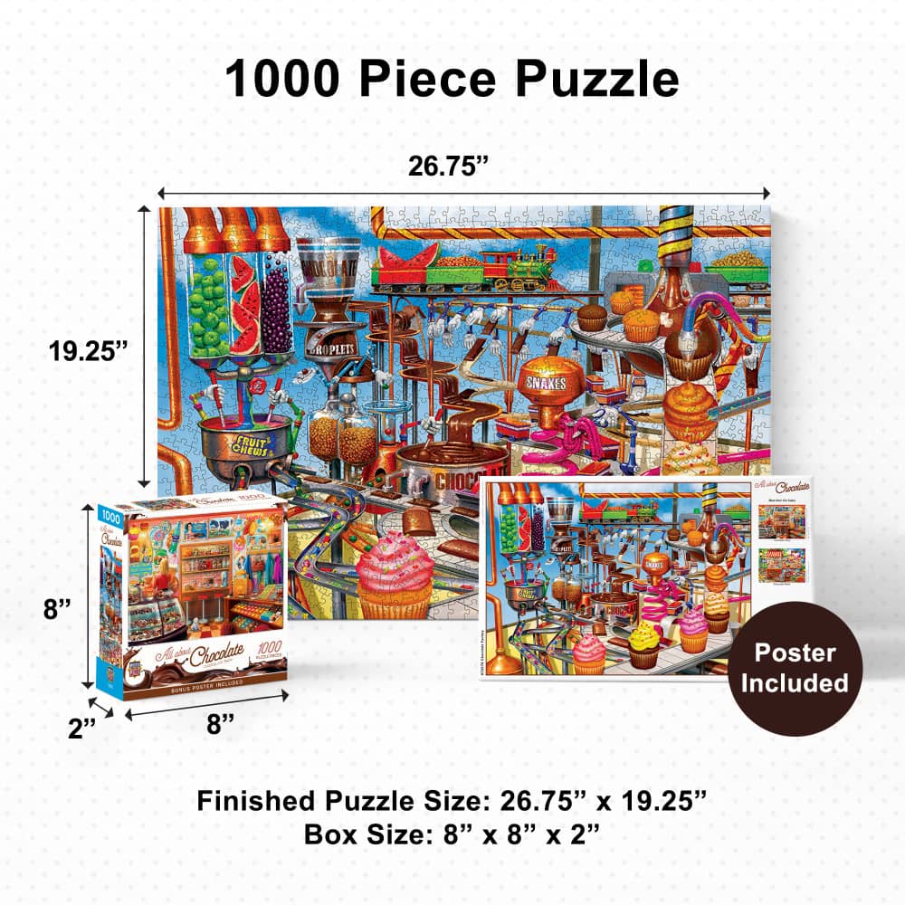 All About Chocolate - Chocolate Stand 1000 Piece Jigsaw Puzzle
