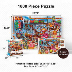 All About Chocolate - Chocolate Stand 1000 Piece Jigsaw Puzzle