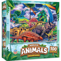 World of Animals - Dinosaur Friends 100 Piece Jigsaw Puzzle (ONLINE ORDER ONLY)