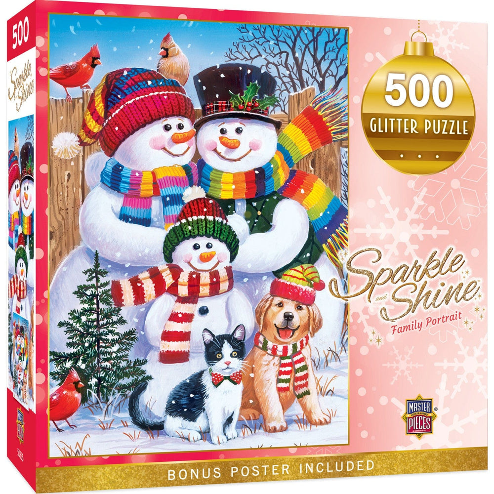 Sparkle & Shine - Family Portrait 500 Piece Glitter Jigsaw Puzzle (ONLINE ORDER ONLY)