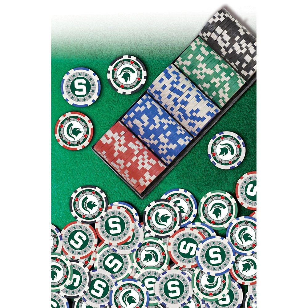 Michigan State Spartans 100 Piece Poker Chips (ONLINE ORDER ONLY)