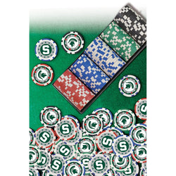 Michigan State Spartans 100 Piece Poker Chips (ONLINE ORDER ONLY)