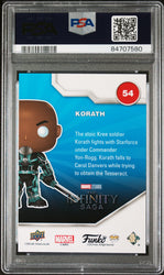 2023 UPPER DECK FUNKO POP MARVEL  KORATH PATINA #54  PSA 10 (Online Order Only)