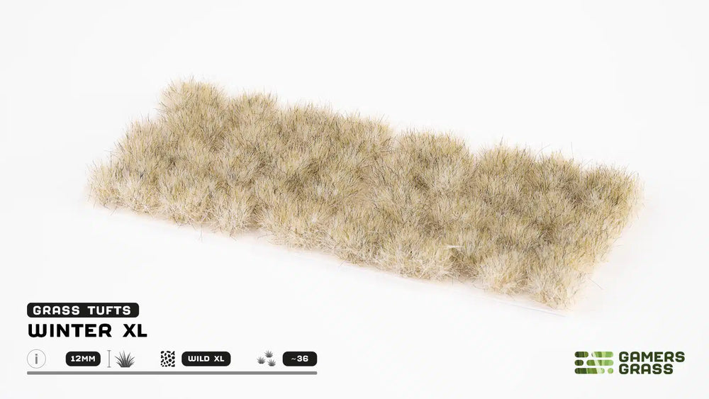 Gamers Grass | Grass Tuft XL (12mm) | Winter (ONLINE ORDER ONLY)