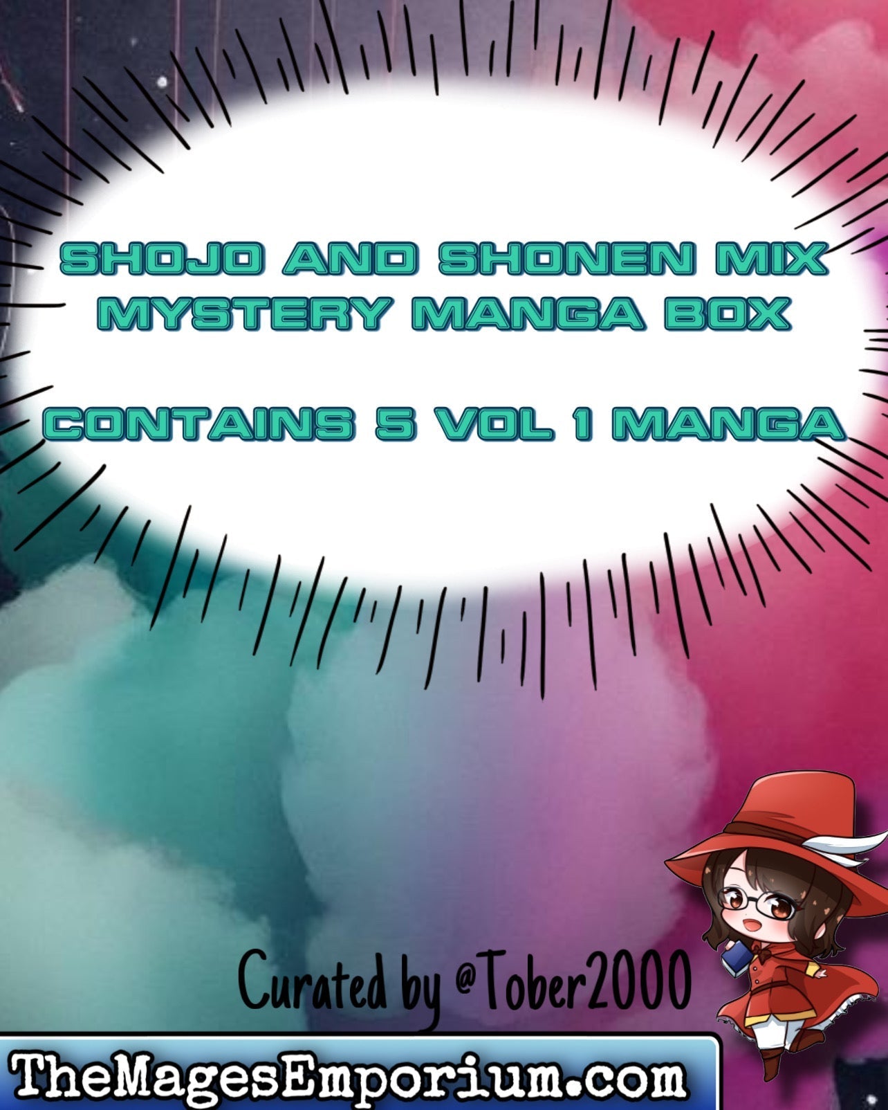 Shonen and Shojo Mixed Mystery Manga Box - English Mixed Manga (Online Order Only)