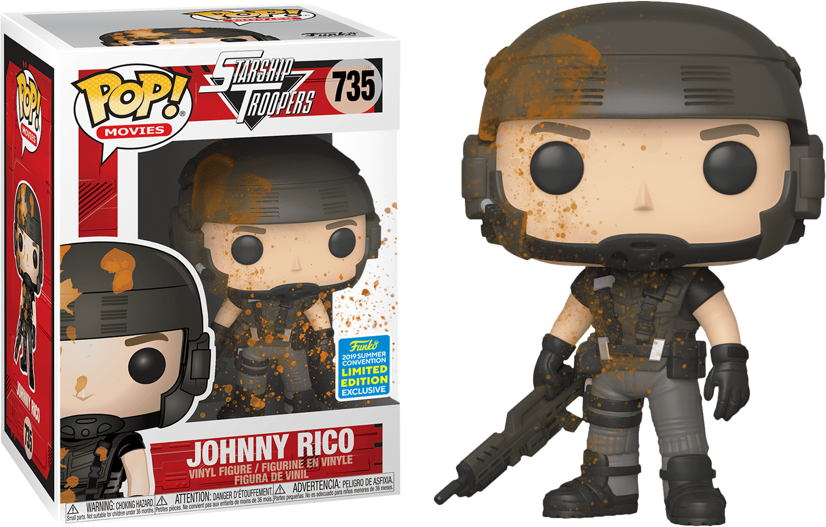 Funko POP! Starship Troopers - Johnny Rico (Muddy) Vinyl Figure #635 2019 Summer Convention Exclusive (ONLINE ORDER ONLY)