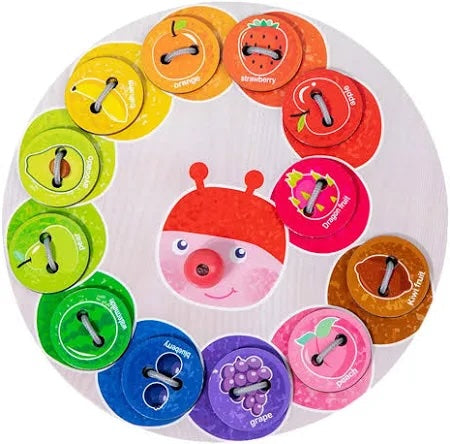 Rainbow Caterpillar Threading Game (ONLINE ORDER ONLY)