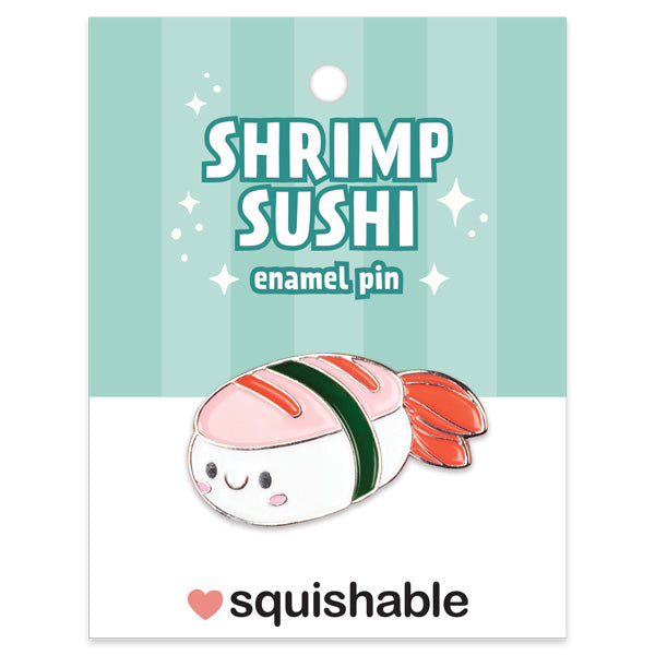 Squishable Comfort Food Shrimp Sushi Enamel Pin (ONLINE ORDER ONLY)