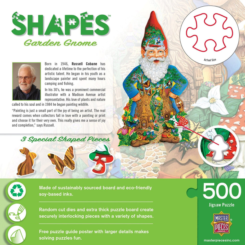 Shapes - Garden Gnome 500 Piece Jigsaw Puzzle (ONLINE ORDER ONLY)